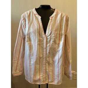 J. Crew Shirt Blouse Womens Size Medium Cotton